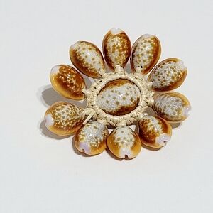 Artisan Seashell Brooch